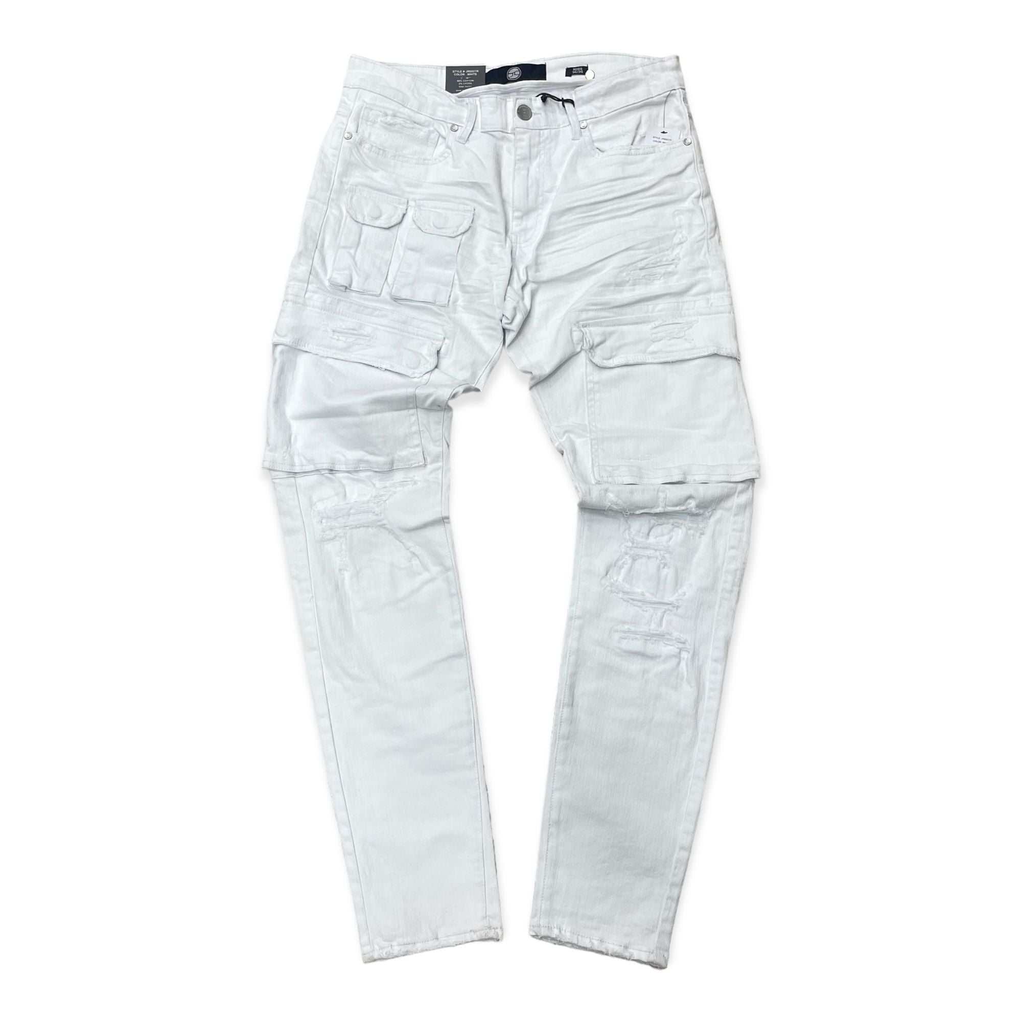 Jordan Craig skinny cargo  fit jeans White js950 jr950TR