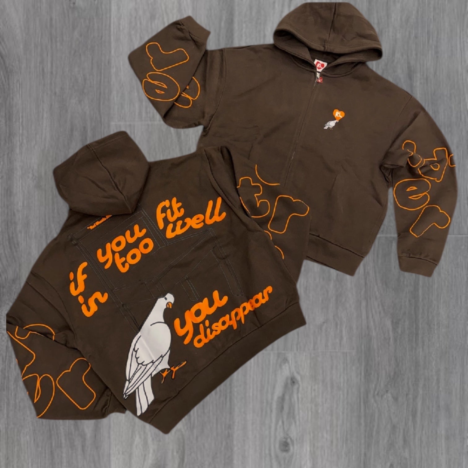 RL- DISAPPEAR Hoodie - BROWN