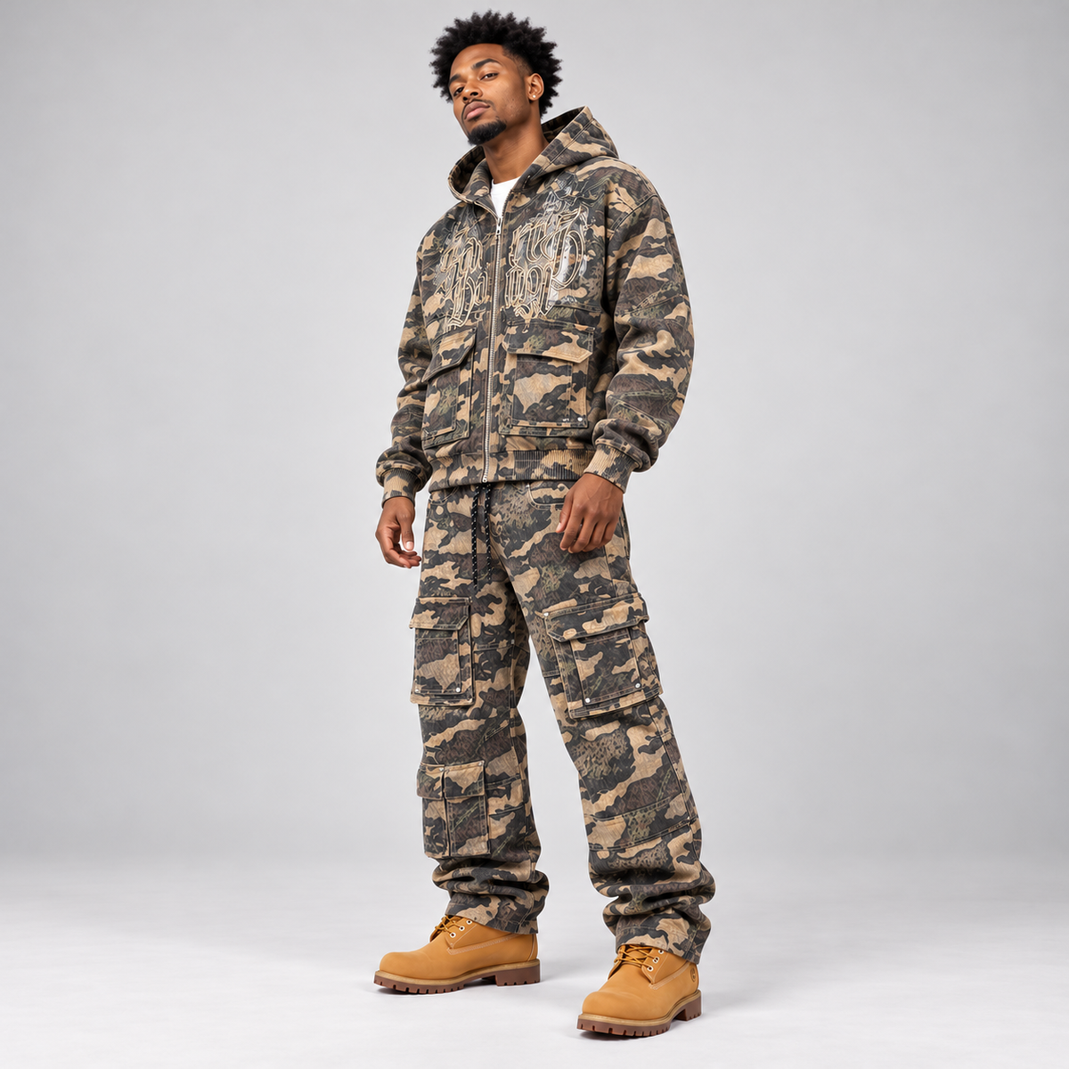 Rise - The Vintage Bomber Cargo Denim Fit - Arm - F537