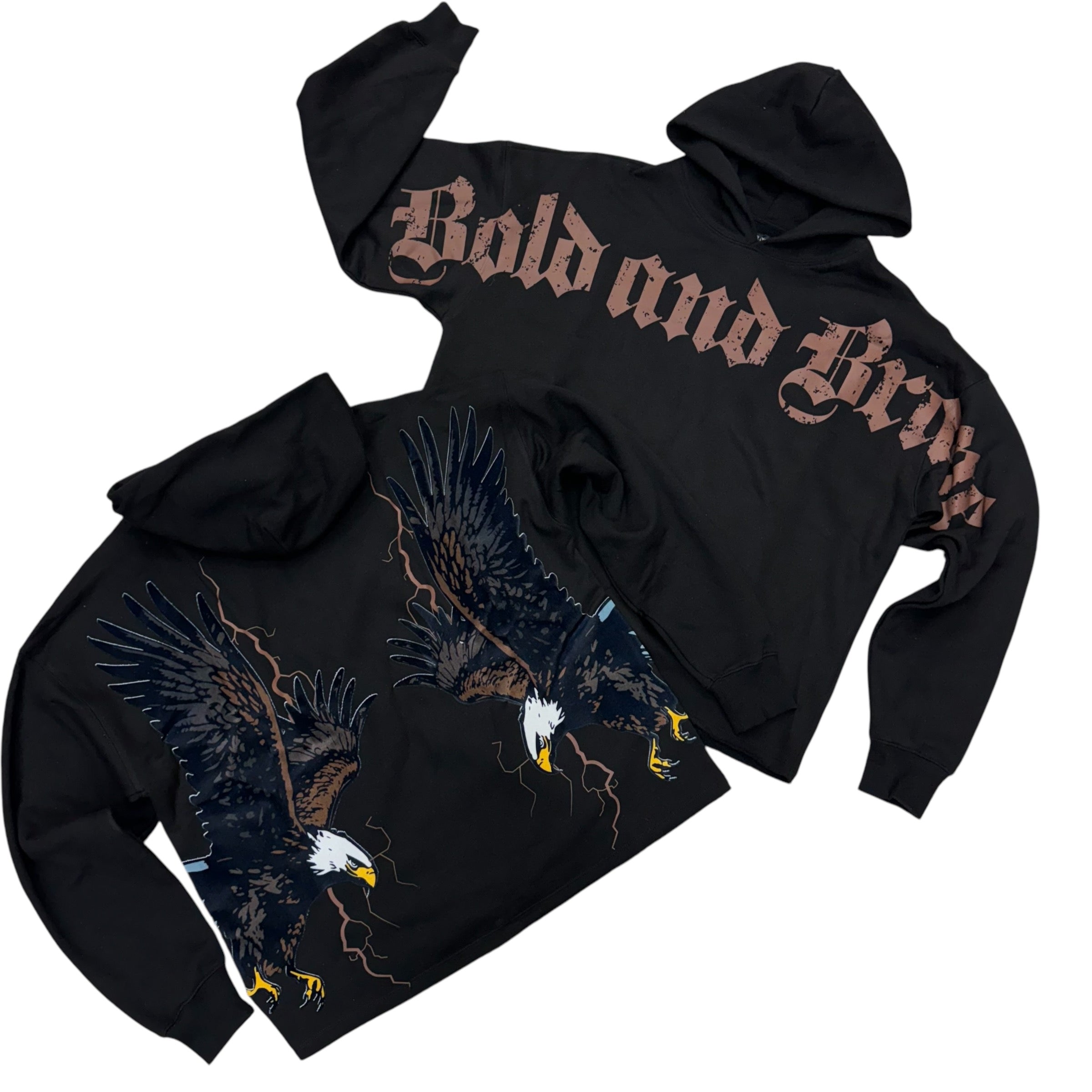 Roku Bold and Brave crp hoodie Black 1556