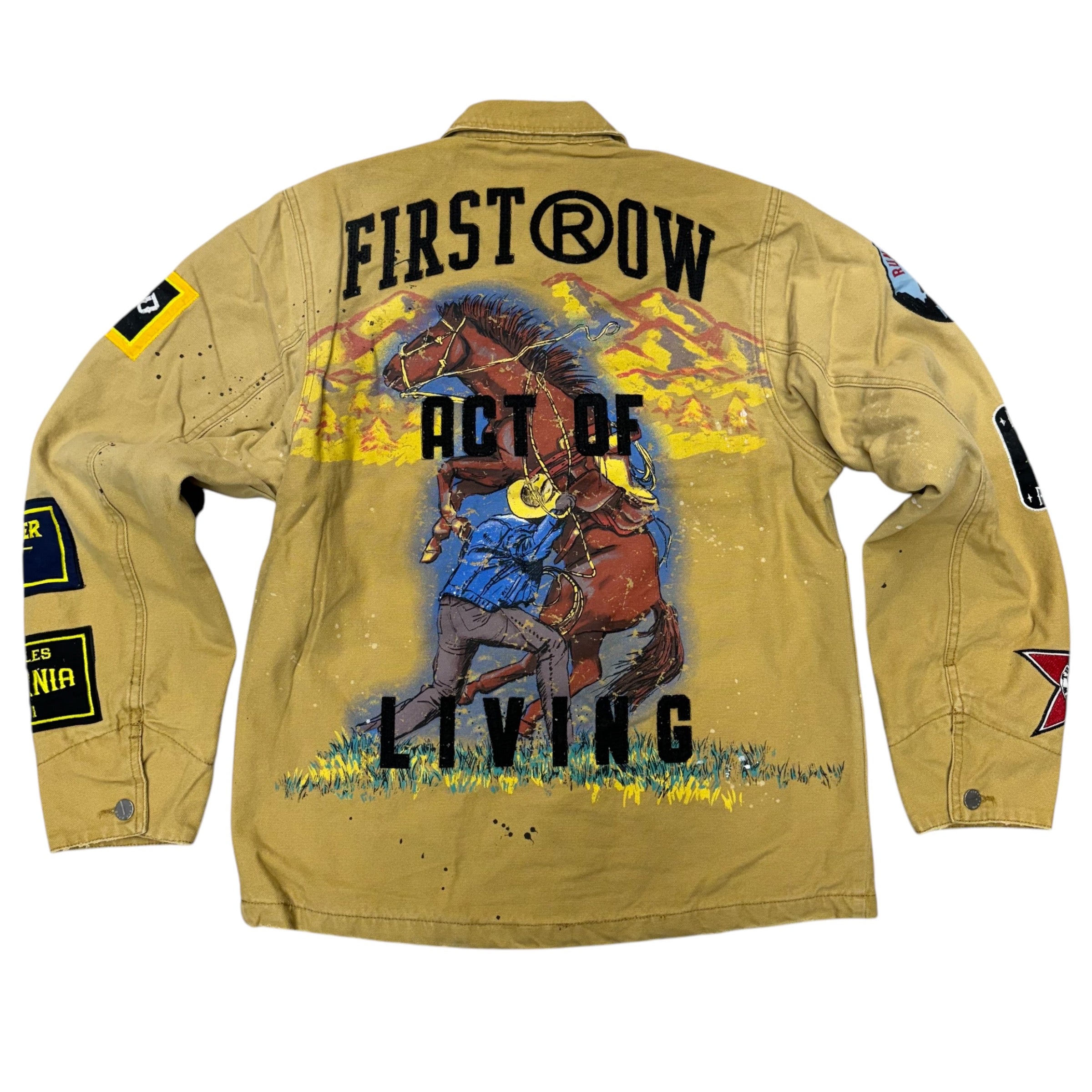 FR Act Of living Denim Jacket Camel