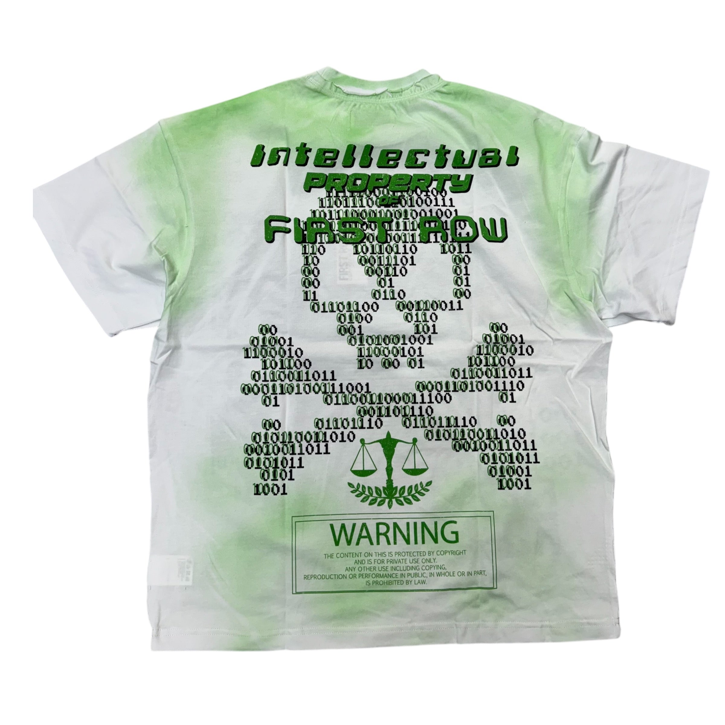 FR Rhinestone INTELLECTUAL Tee White