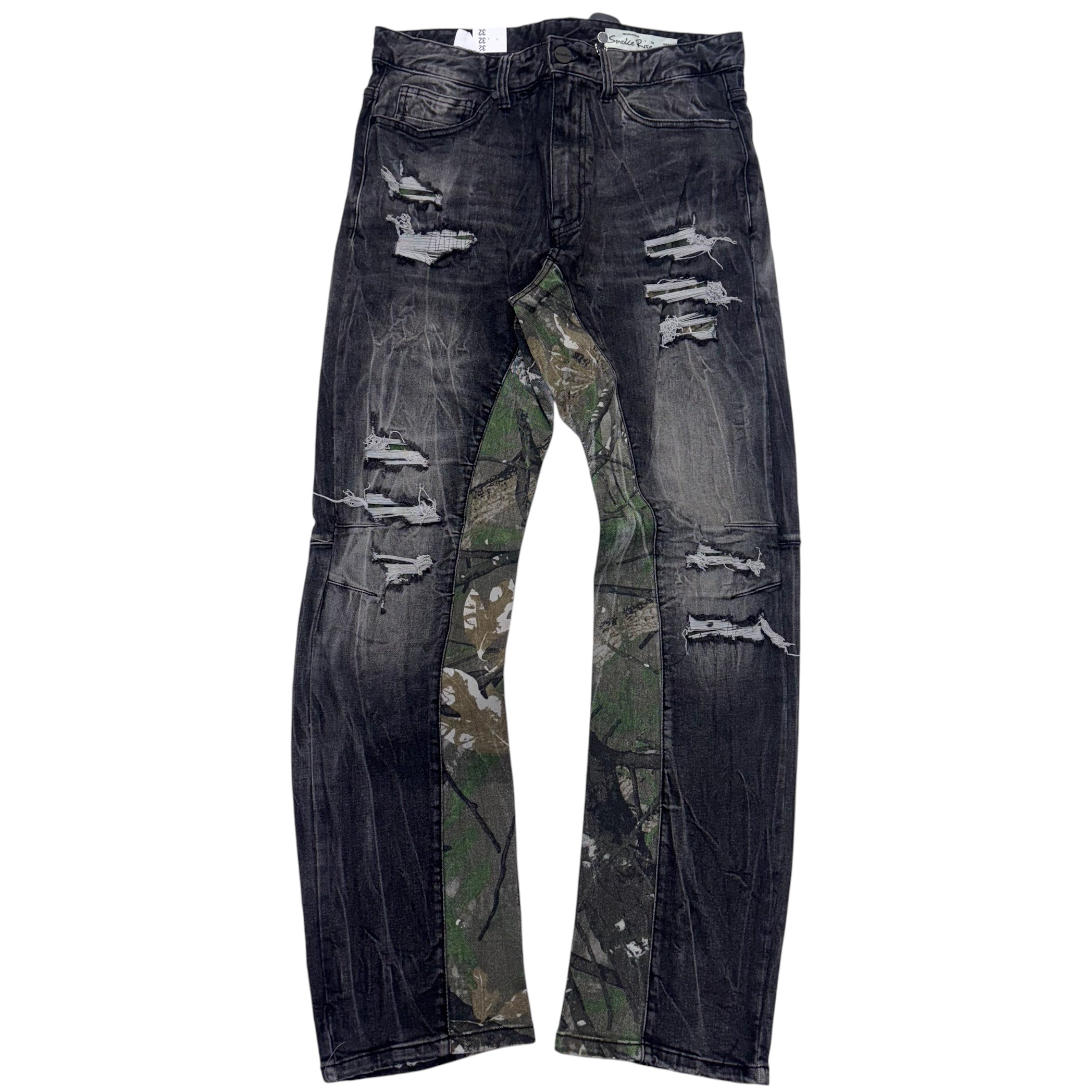 Rise Stacked Denim Moon Black 24747