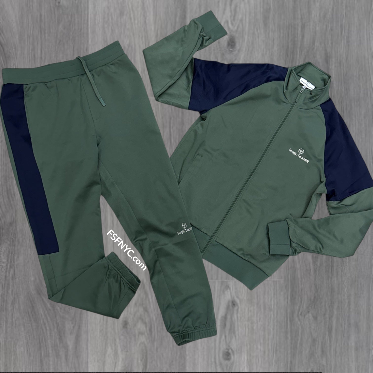 Sergio Tacchini - Spacco Track Set - Duck Green