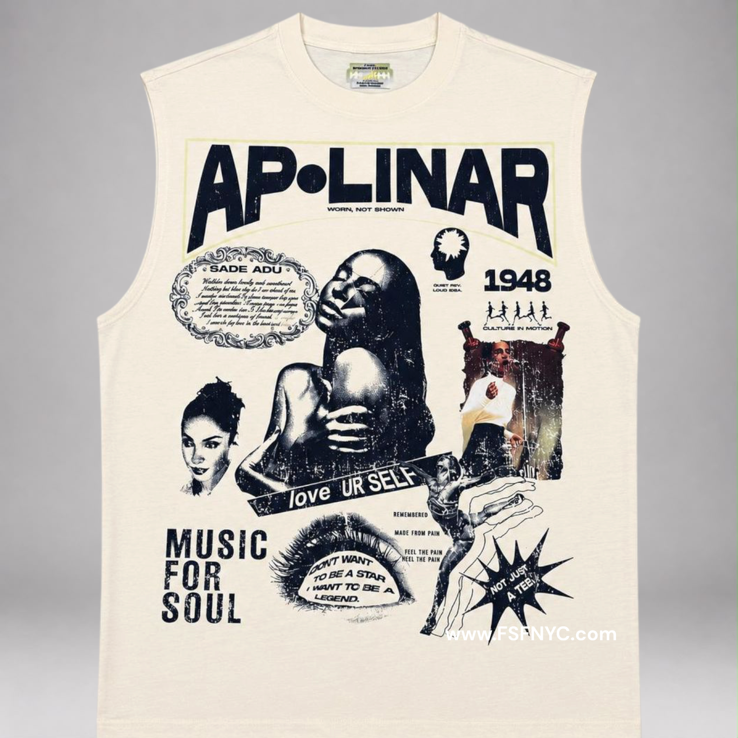 Apolinar - Music For Soul Creme Sleeveless