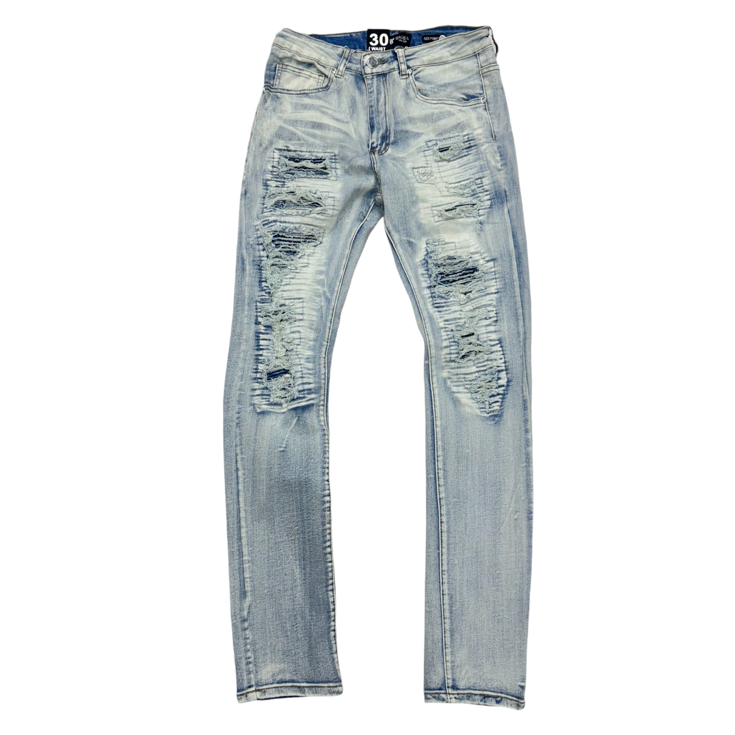 Waimea Ripped skinny jeans Bleach wash 8247