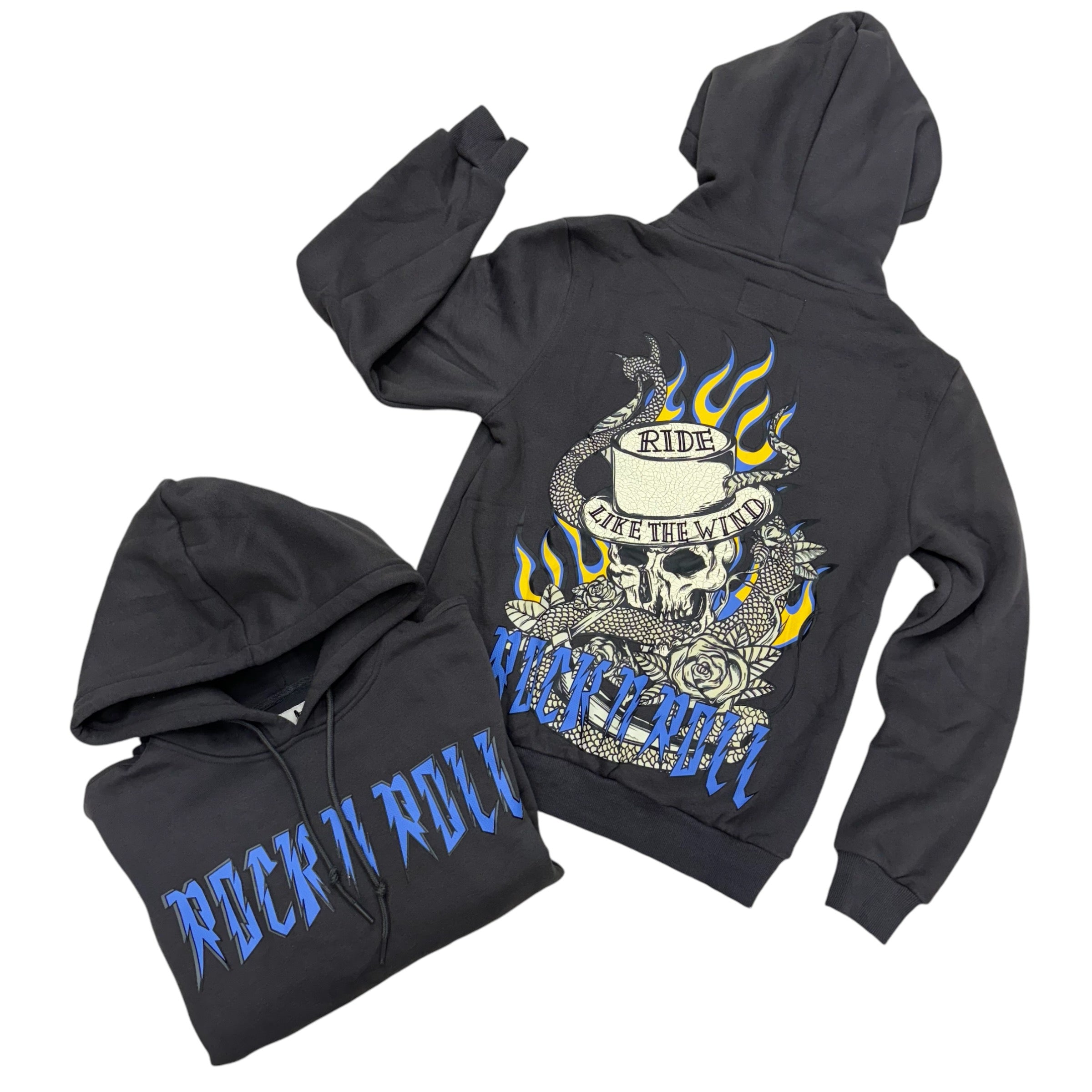 Rock n Roll  hoodies charcoal 260