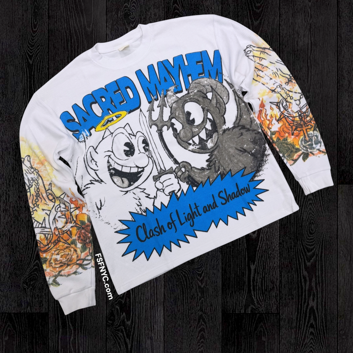 R - Mayham Thermal Crew Top - White 202