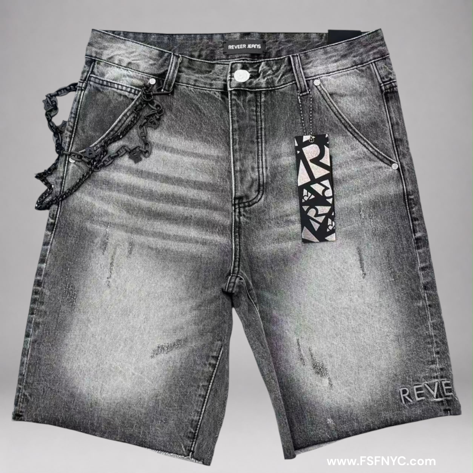 Reveer - Core Jean Shorts - Steel Grey