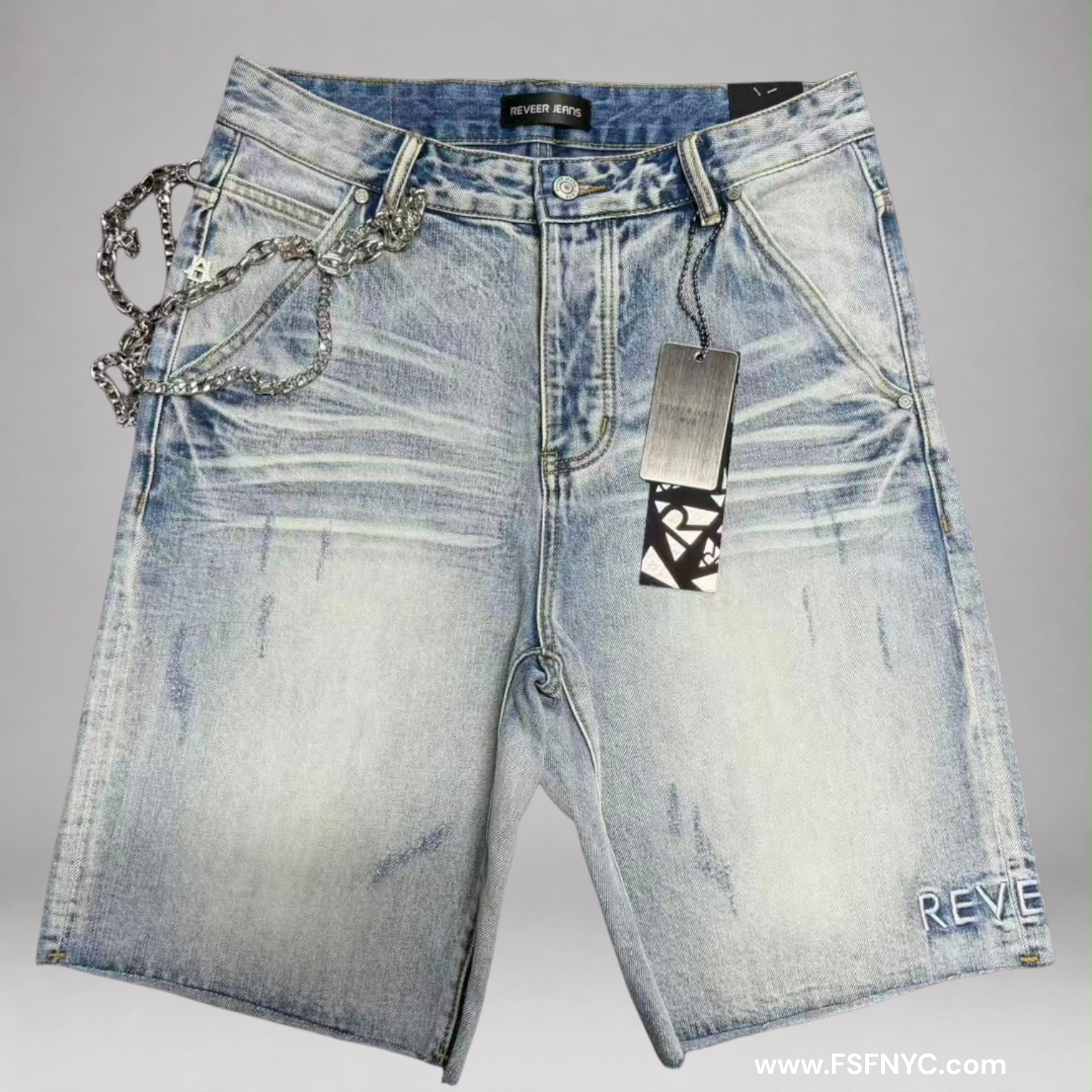 Reveer - Core Jean Shorts - Ice Blue