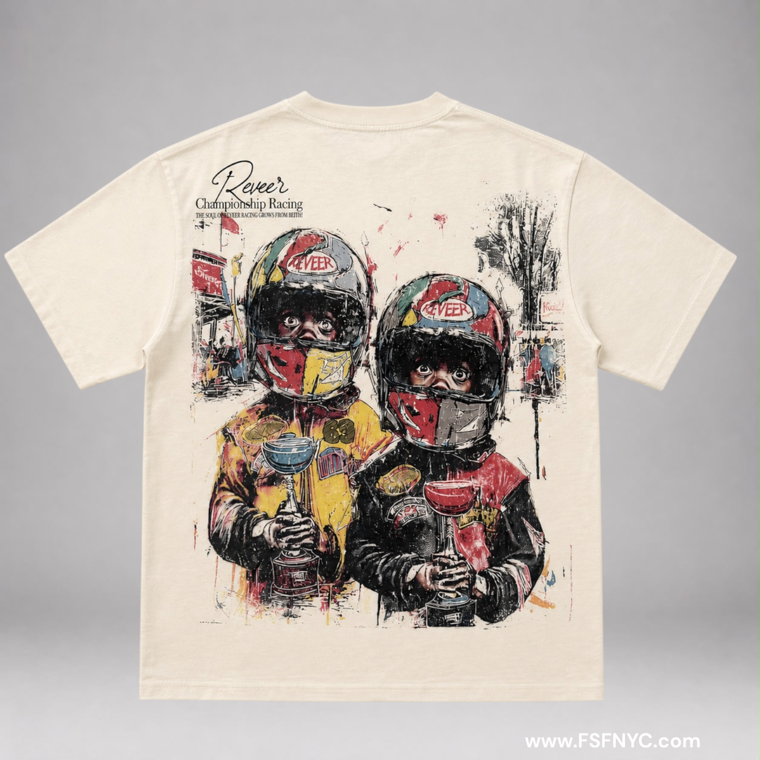 Reveer - Trophy T-Shirt - Cream