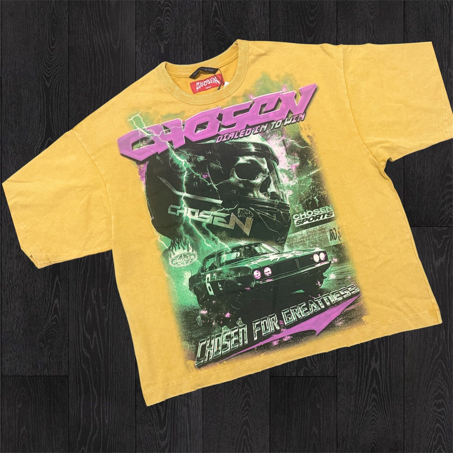 Dialed in to Win T-shirt - Amber Gold - 6141