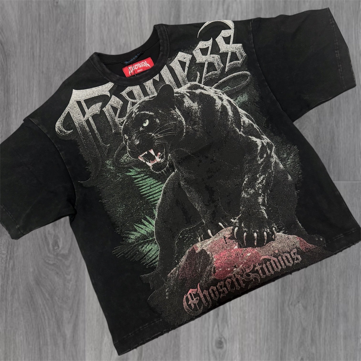 Panther Fearless  T-shirt - Black - 6119