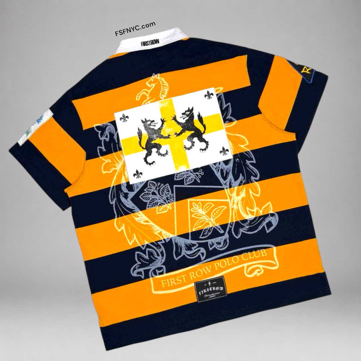 FR - Rugby s/s Polo shirt - Gold -1013