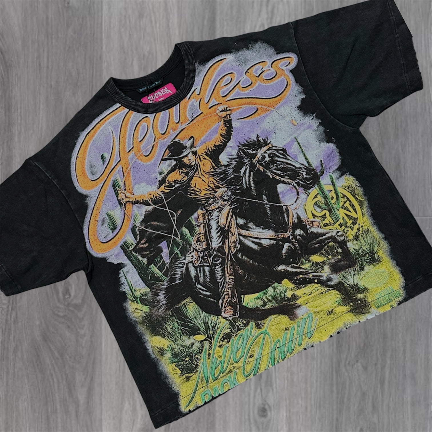 Never Back Down T-shirt - Black - 6155