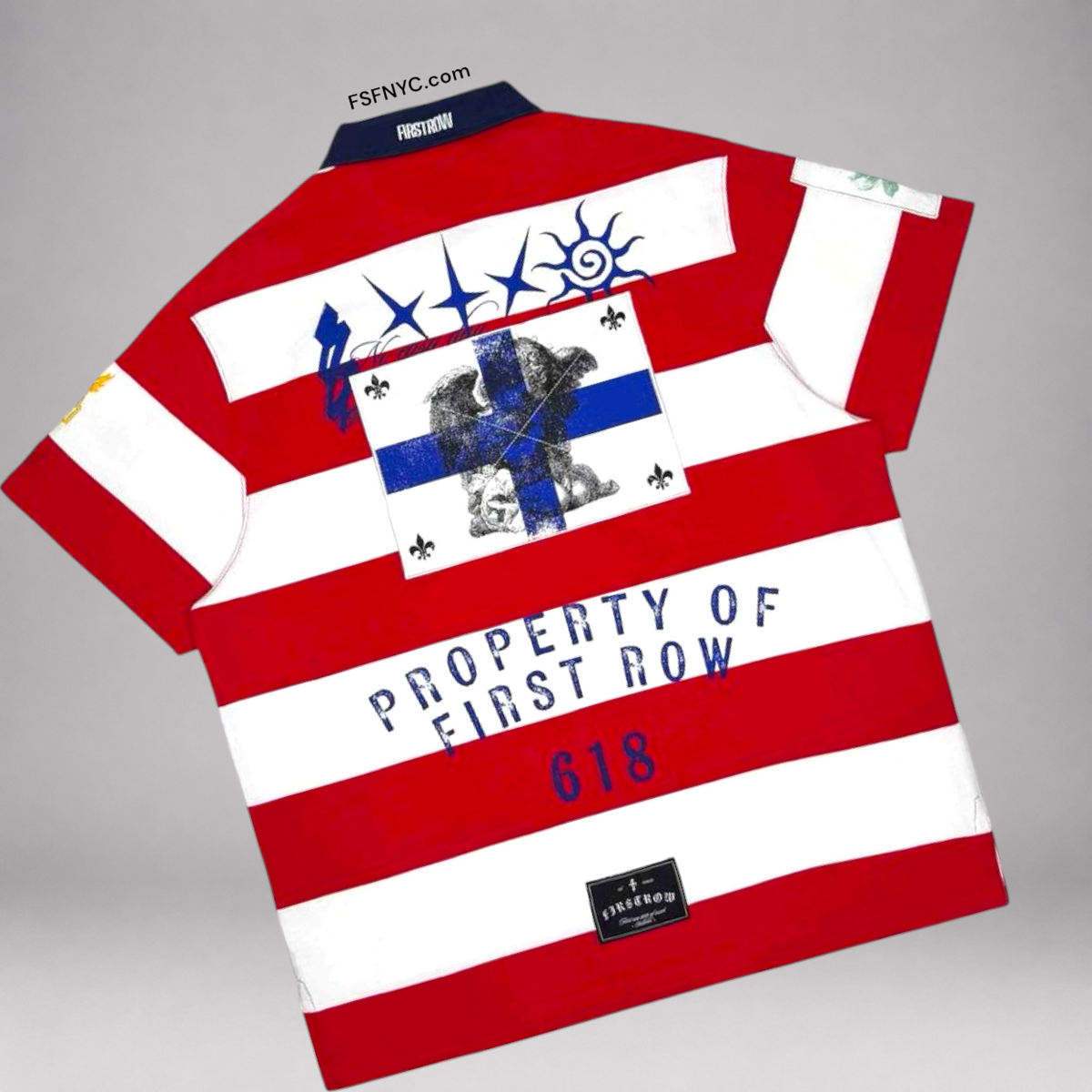 FR - 618 Rugby s/s Polo Shirt - Red - 1014