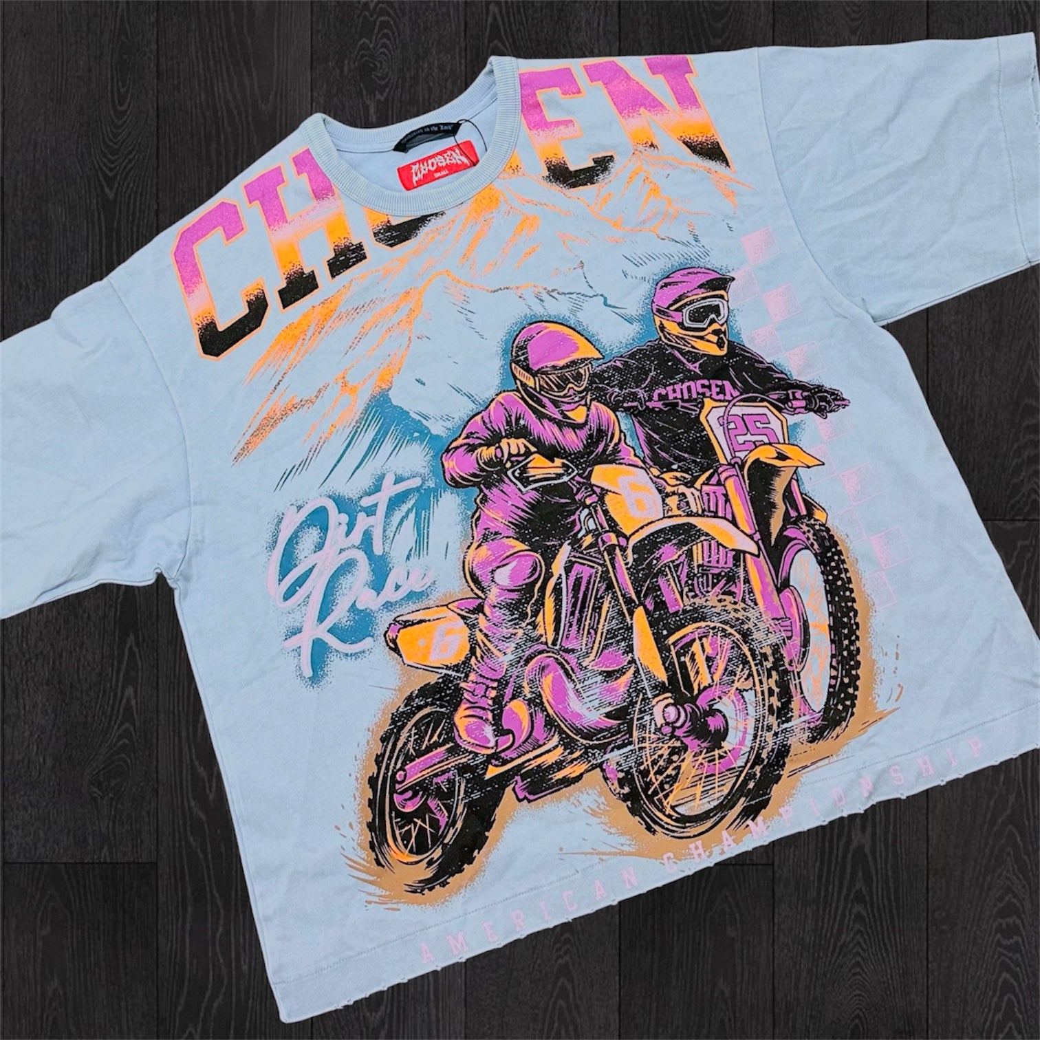 The Race T-shirt - Blue Fog - 6133