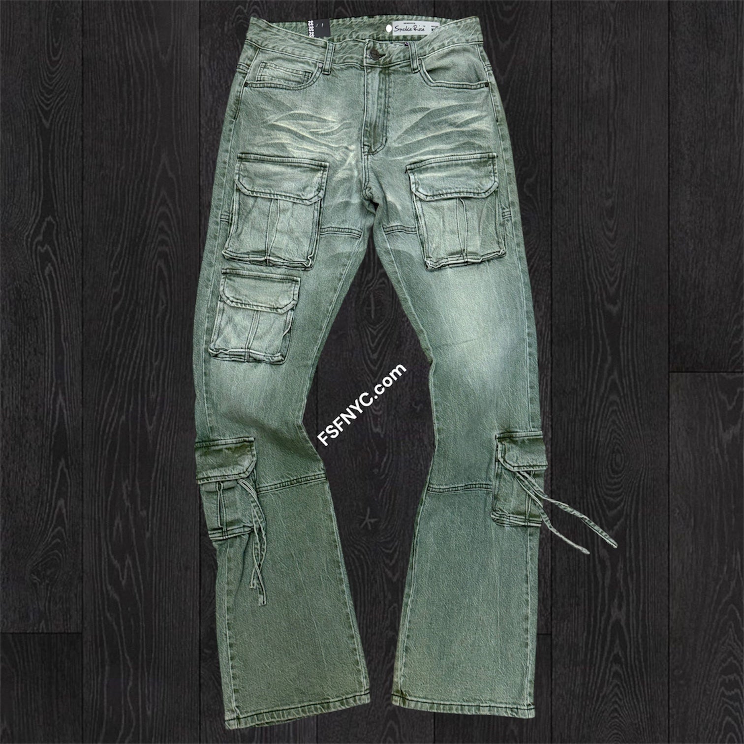 Rise - Utility Denim - Sea Green - s439