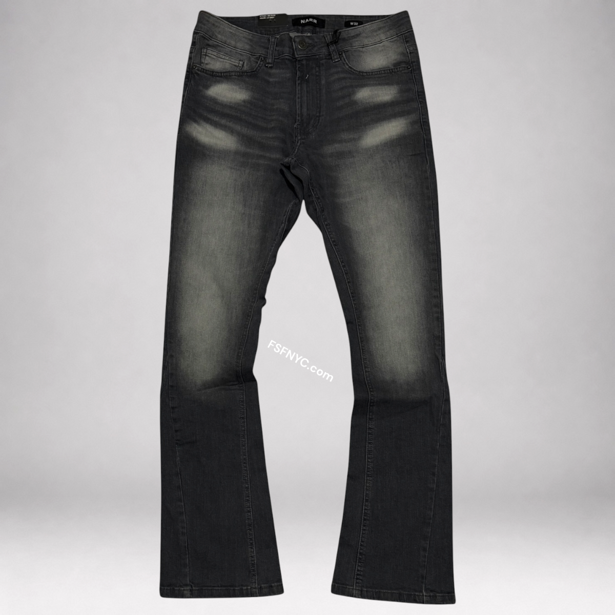 Narr - Flare Clean Denim - Black Wash - 70152