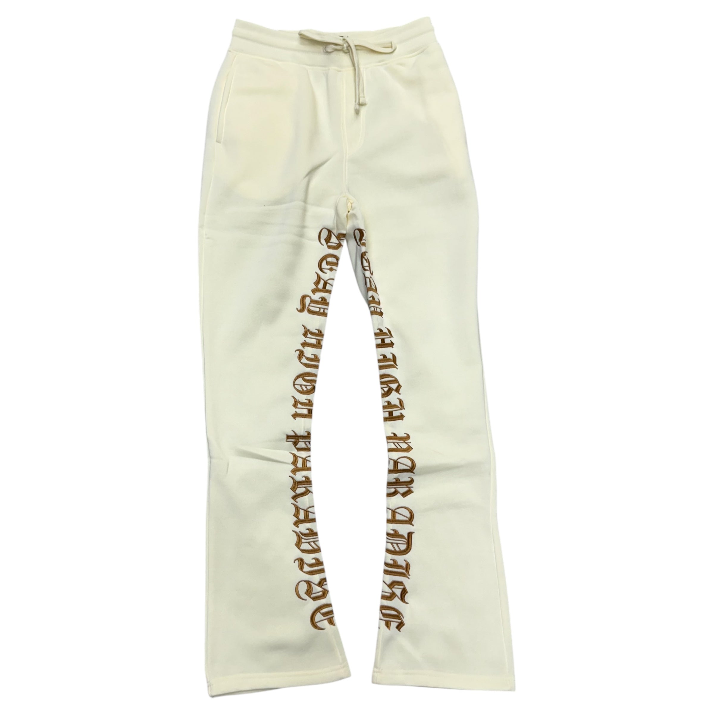 Rebel Stacked Hight Sweats Cream 491