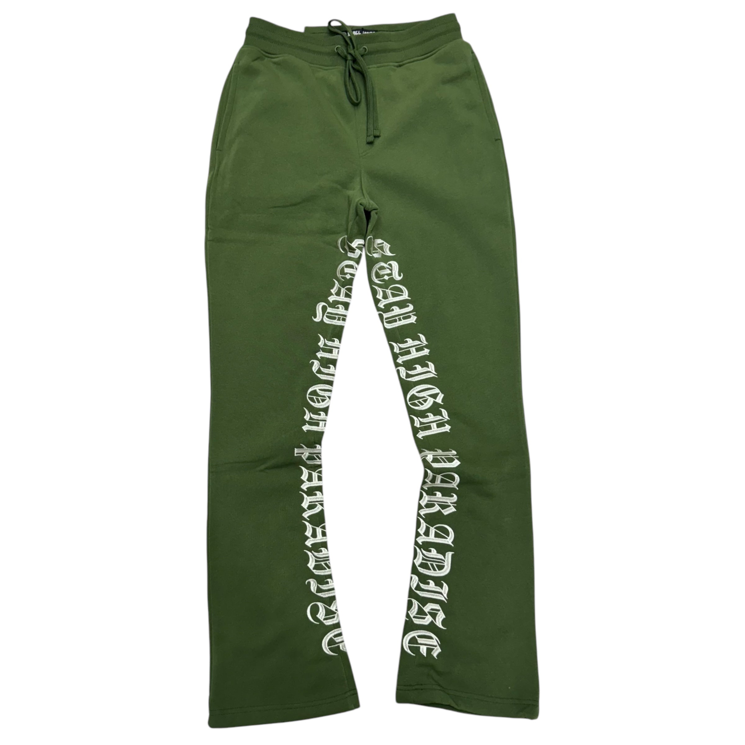 Rebel Stacked Hight Sweats Olive 491