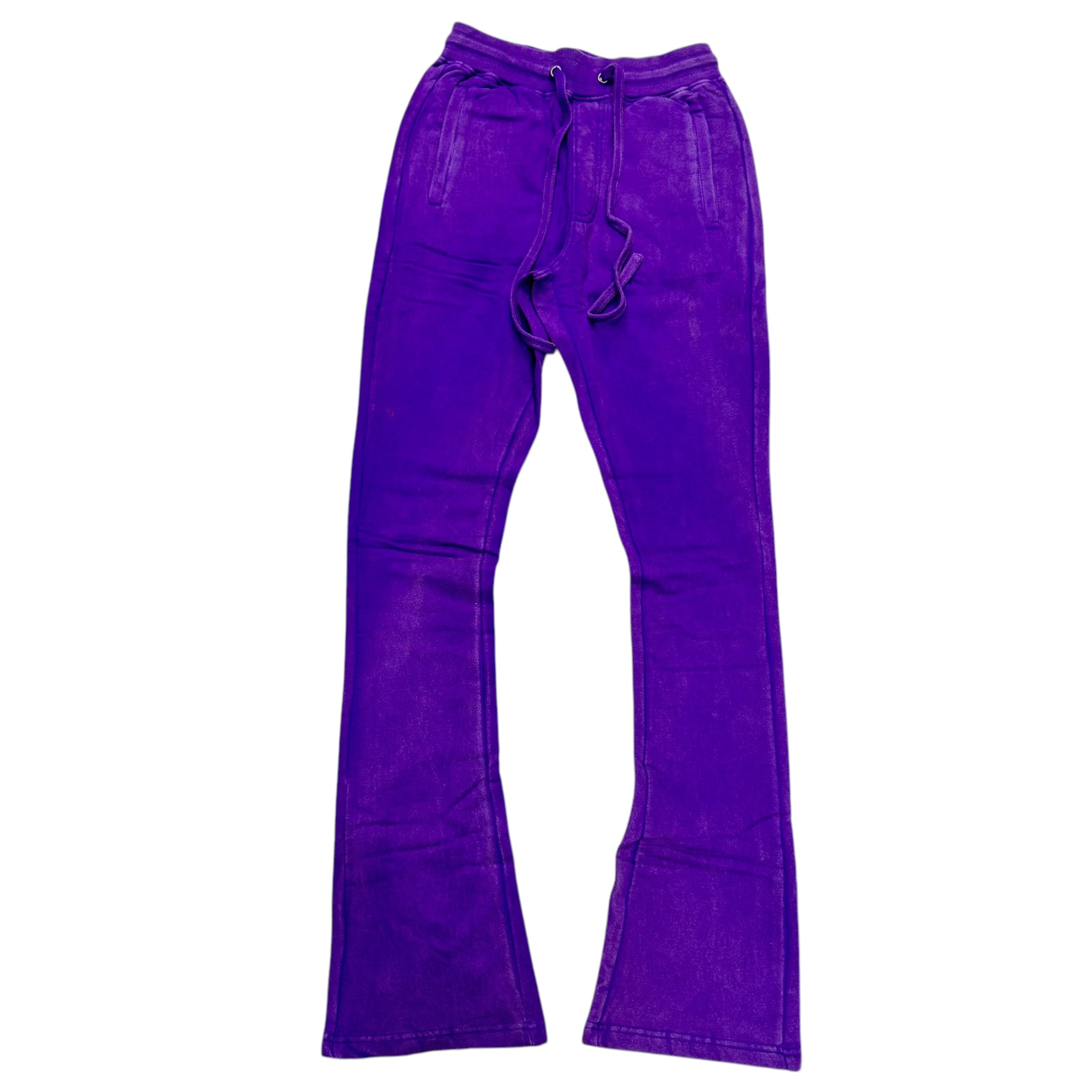 RS Stacked Acid Wash Sweats Purple 401