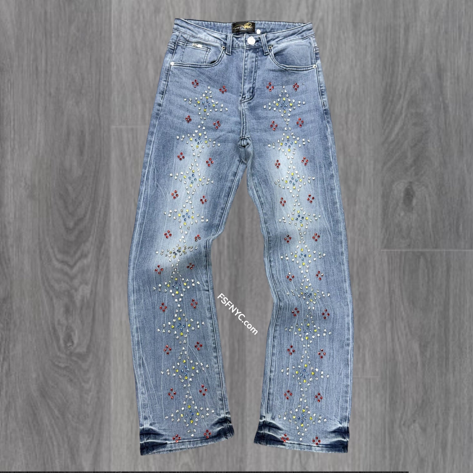 Milano - Flare Crystal Denim -  Blue Washed 116
