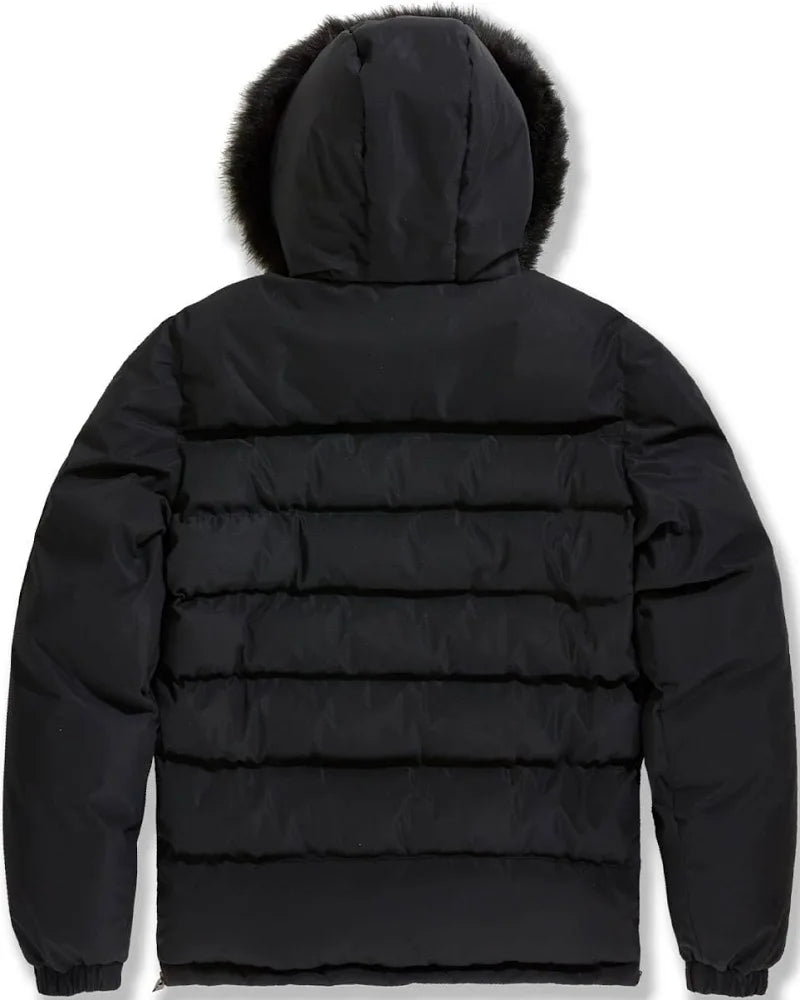 SYP - Heavy Anorak Pullover Puffer Coat - Black - 91699