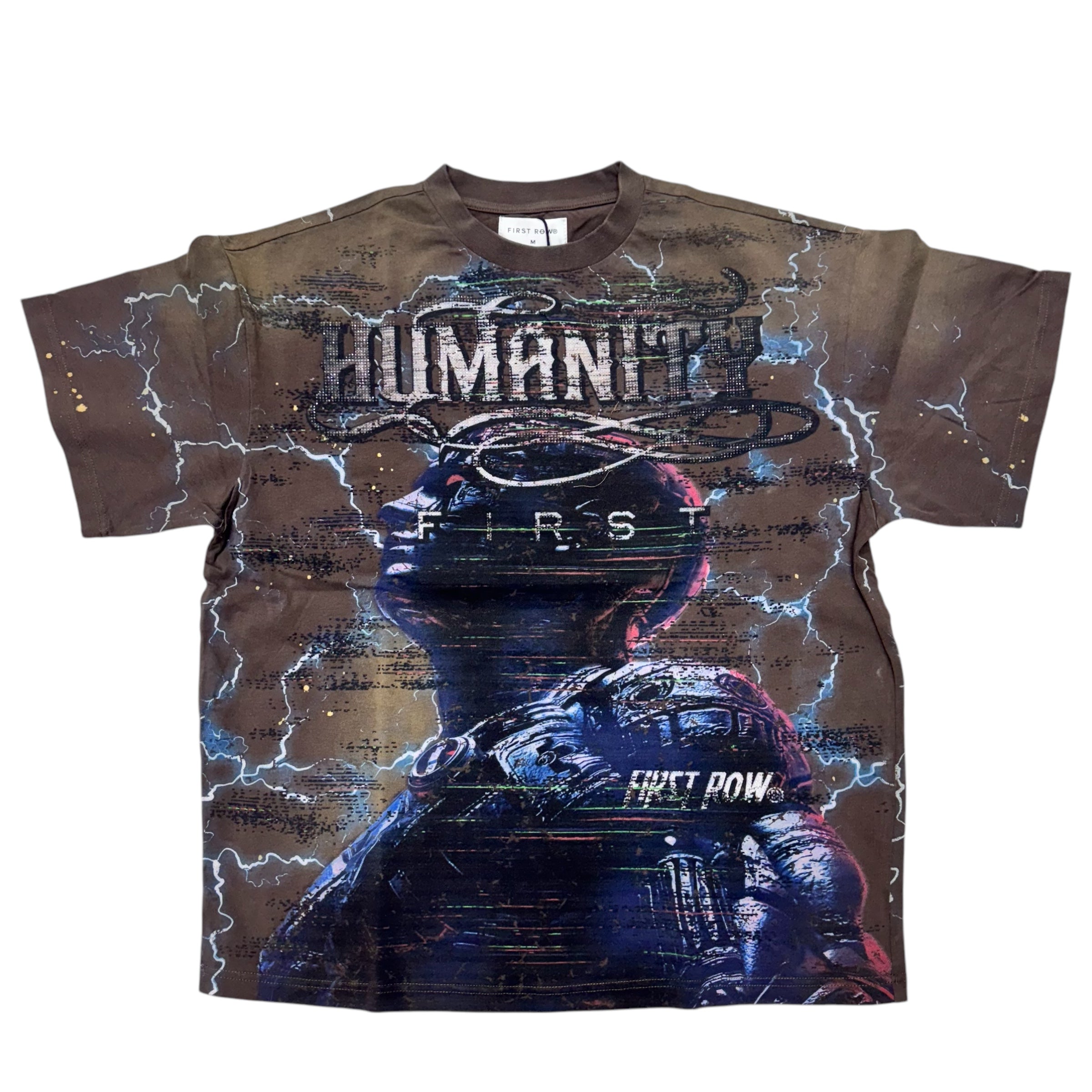 FR Humanity Crop T-Shirt Brown