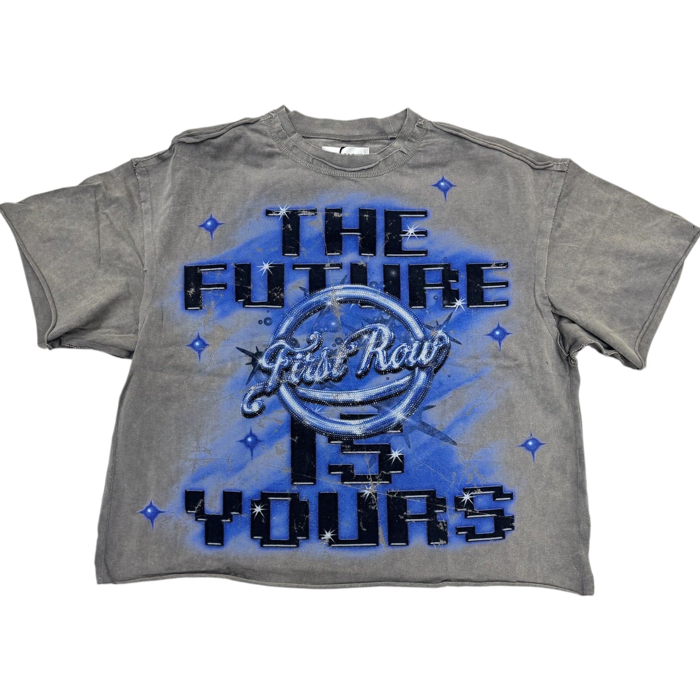 FR The Future Is Yours Crop T-Shirt Brown