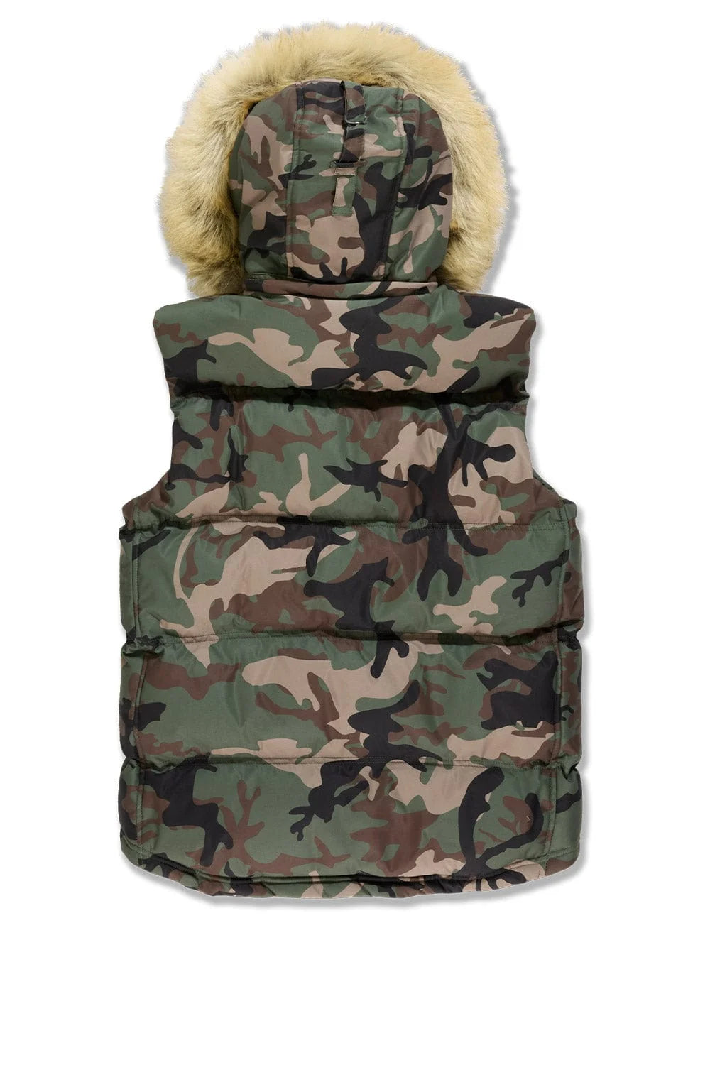 heavy Puffer Fur Vest - Camo 9491