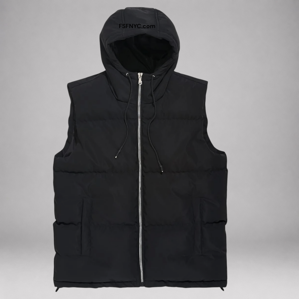 JC - Puffer Vest - Black 9490