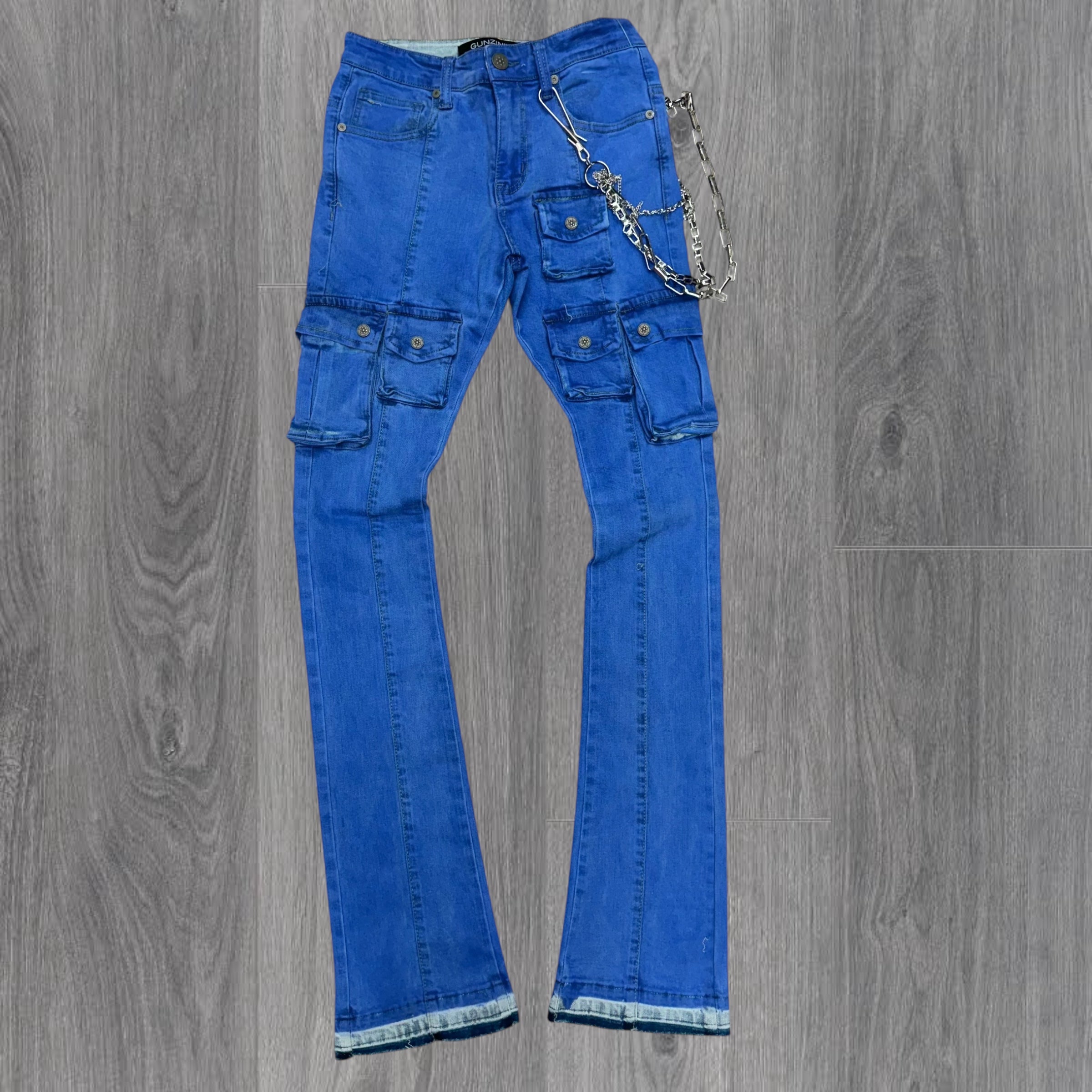 Gunzinii Stacked Utility denim Tinted Lt Blue  GZ596