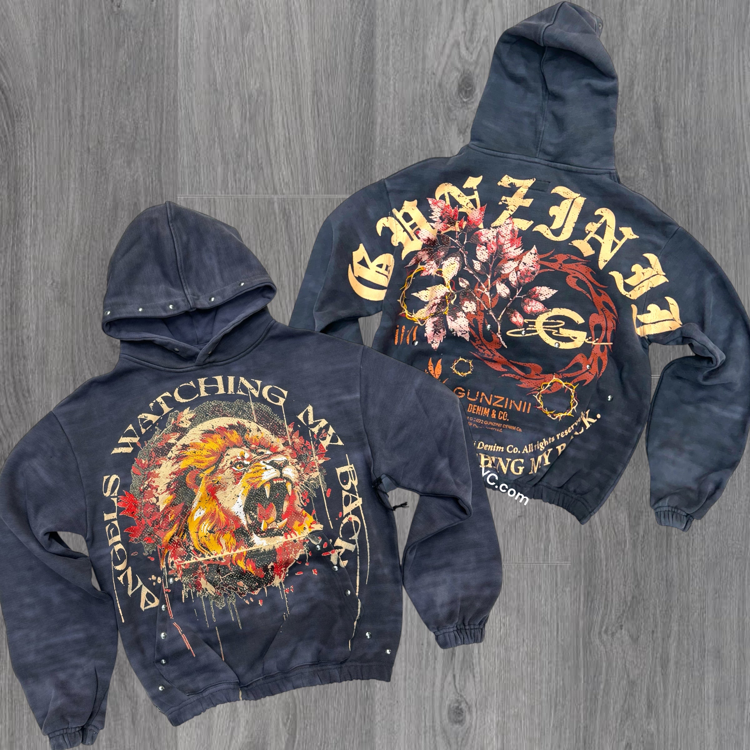 Gunzinii Lion Hoodie Black GZ543