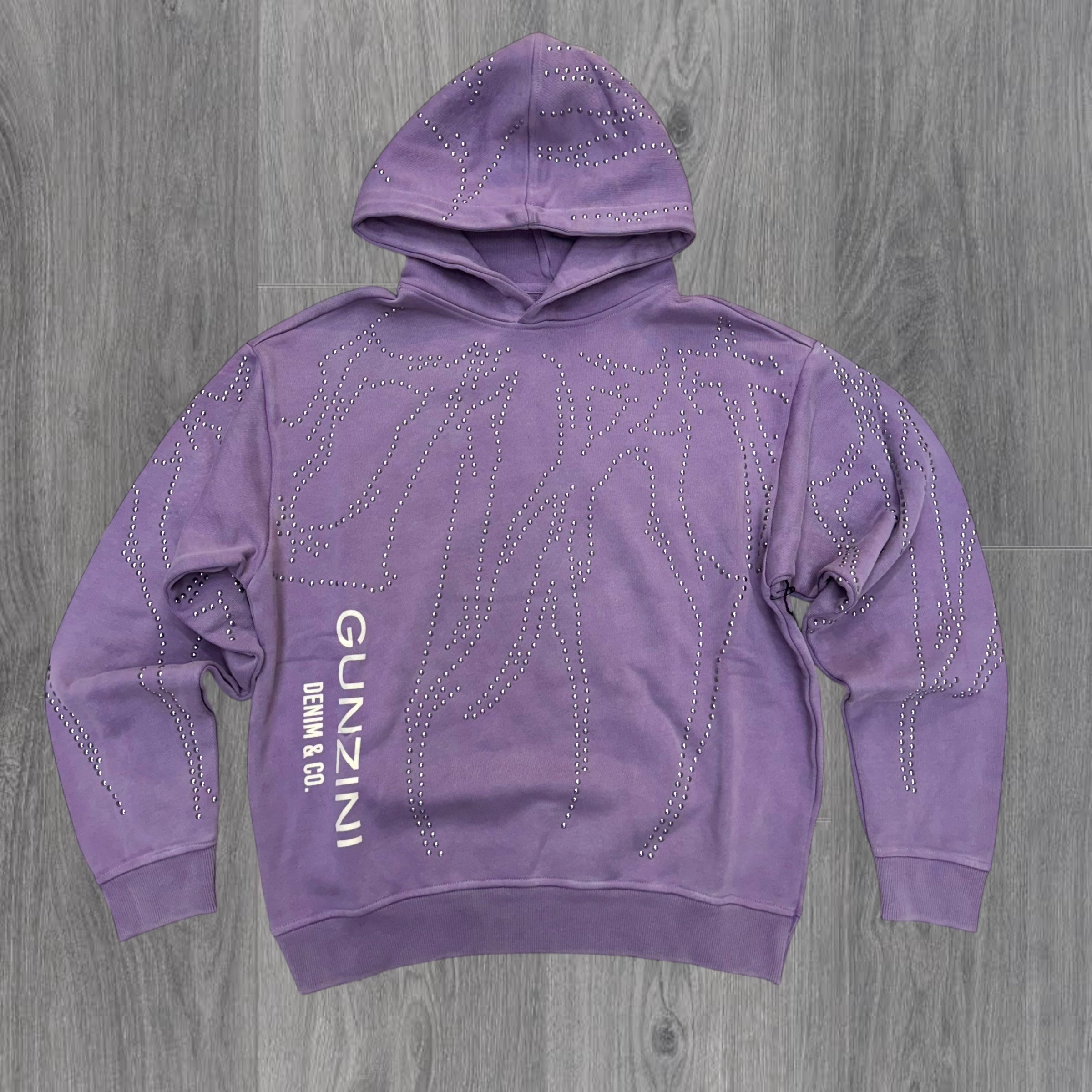 Gunzinii Studs Hoodie Purple  GZ525