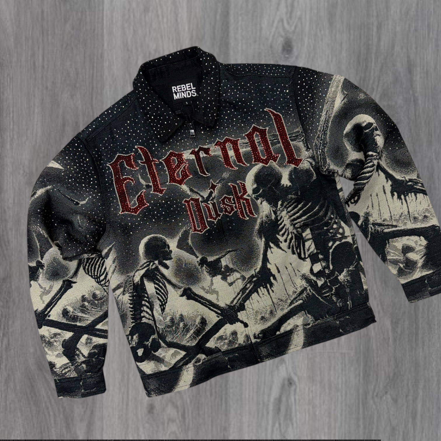 Rebel - ETERNAL DUSK Tapestry  Lt Jacket- Black - 558
