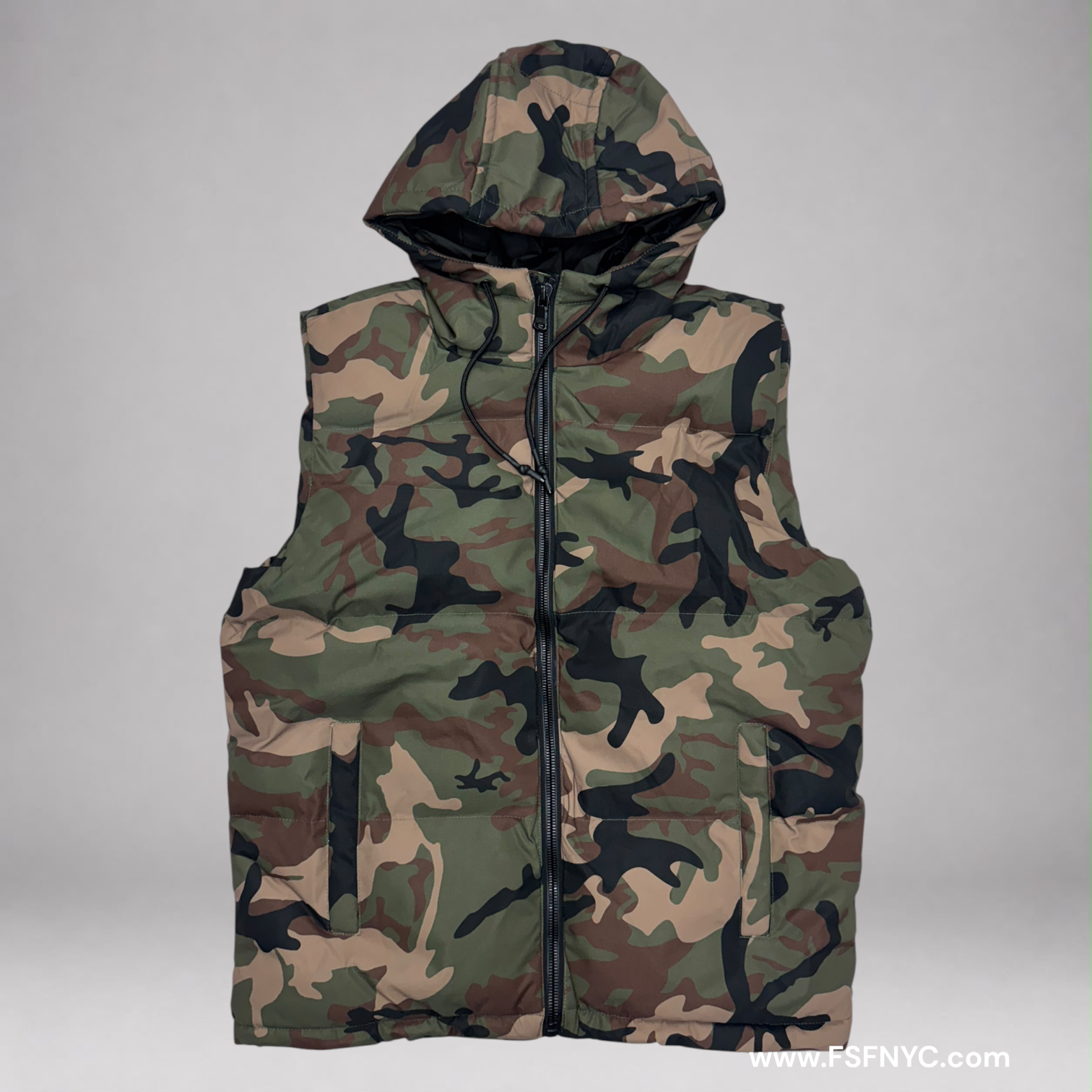 JC - Puffer Vest - Camo 9490
