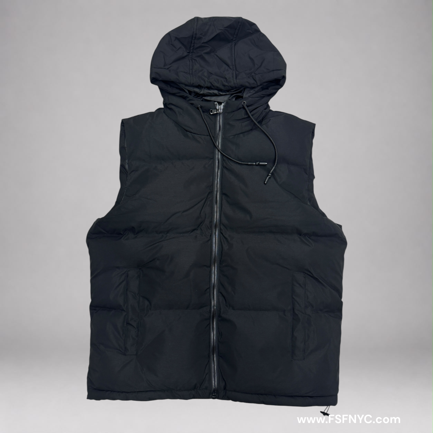 JC - Puffer Vest - Black 9490