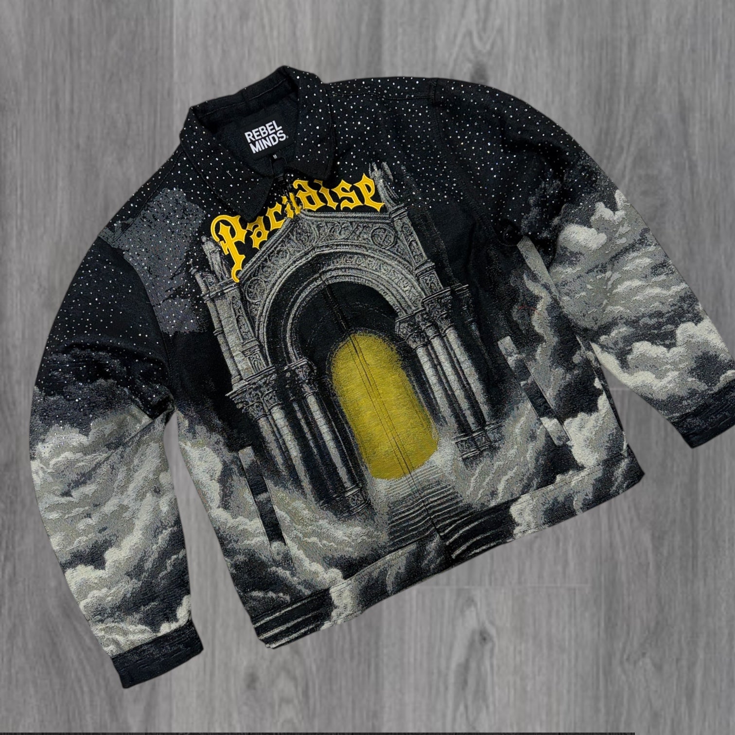 Rebel - PARADISE GATE Tapestry  Lt.Jacket- Black - 556