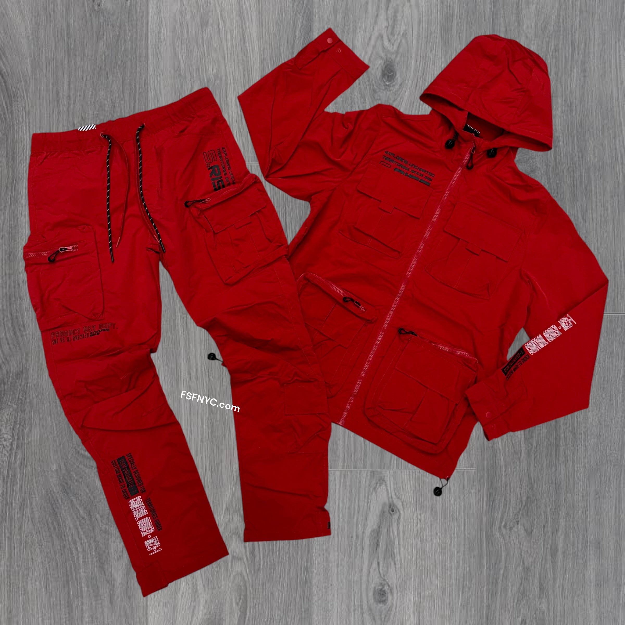 Rise Utility Nylon Cargo Set Red 23582