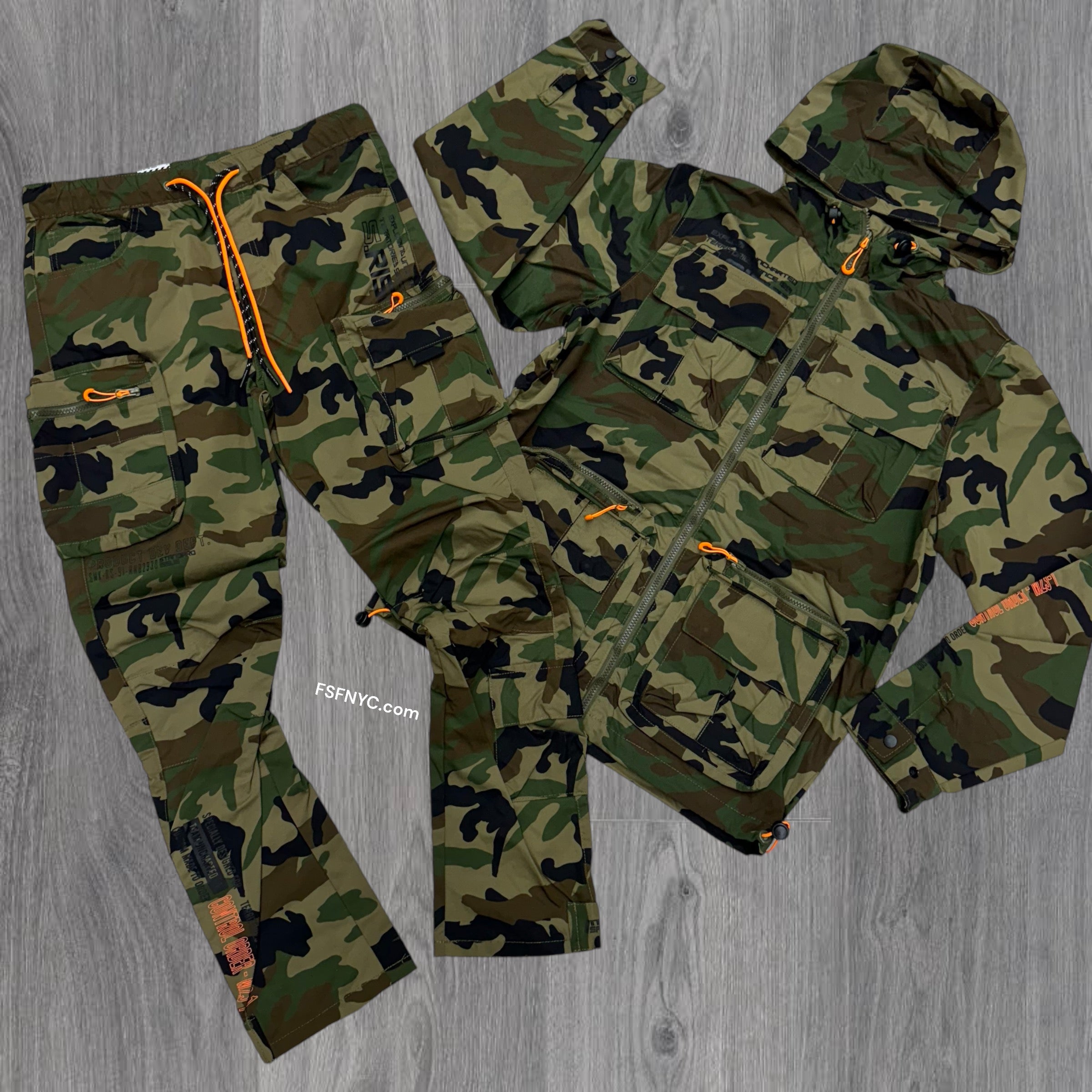 Rise Utility Nylon Cargo Set Camo 23582