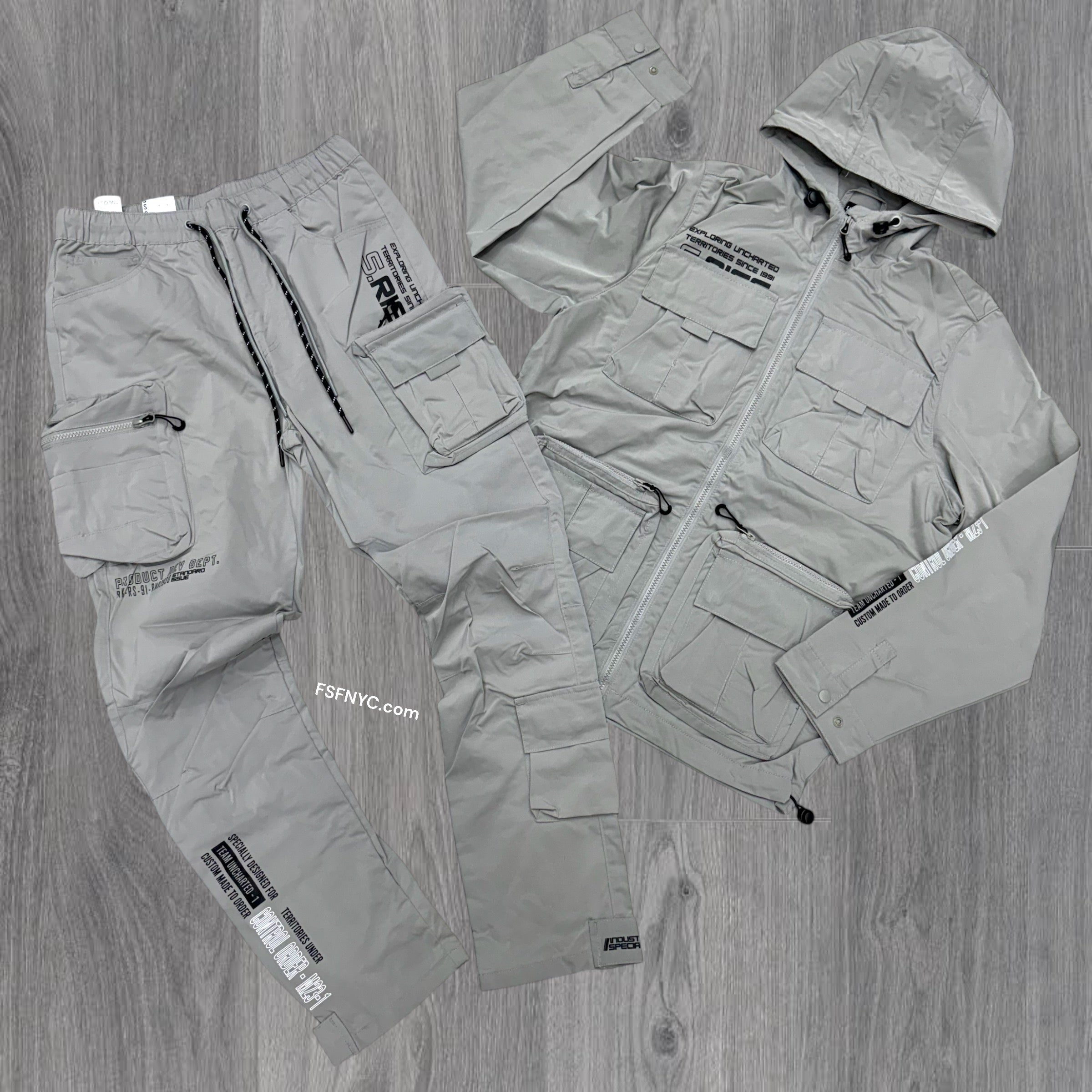 Rise Utility Nylon Cargo Set Grey 23582