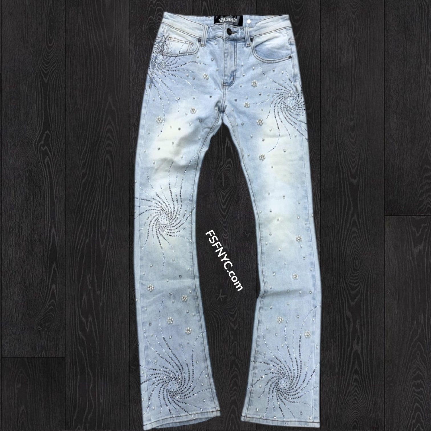 Vicious- Stacked Denim - Light BLUE - VC1003