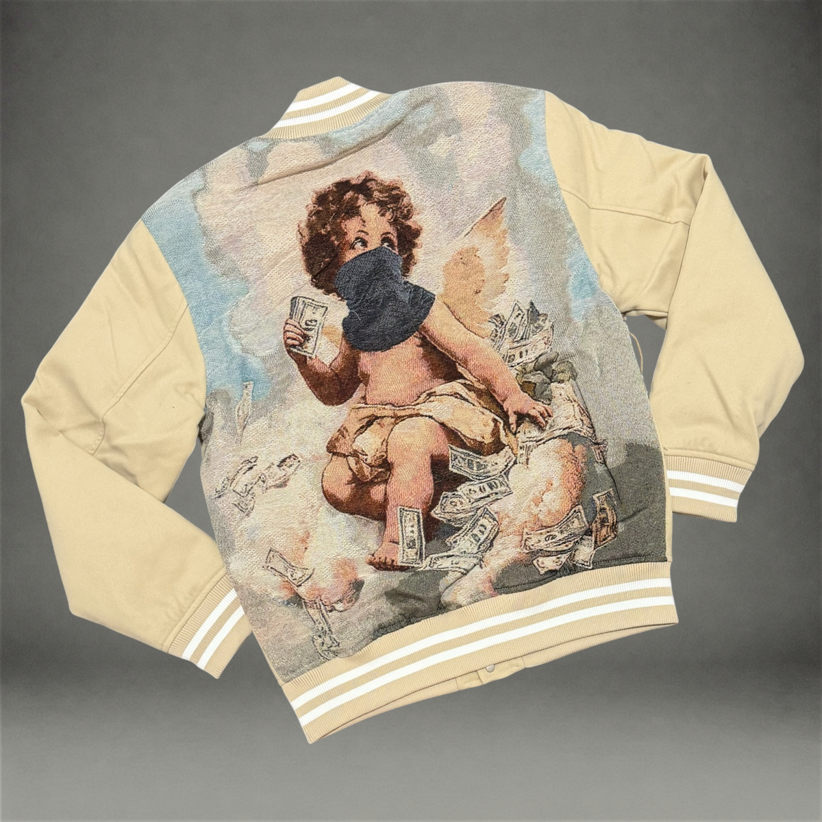 The Chase suede/Tapestry Jacket - Khaki 607