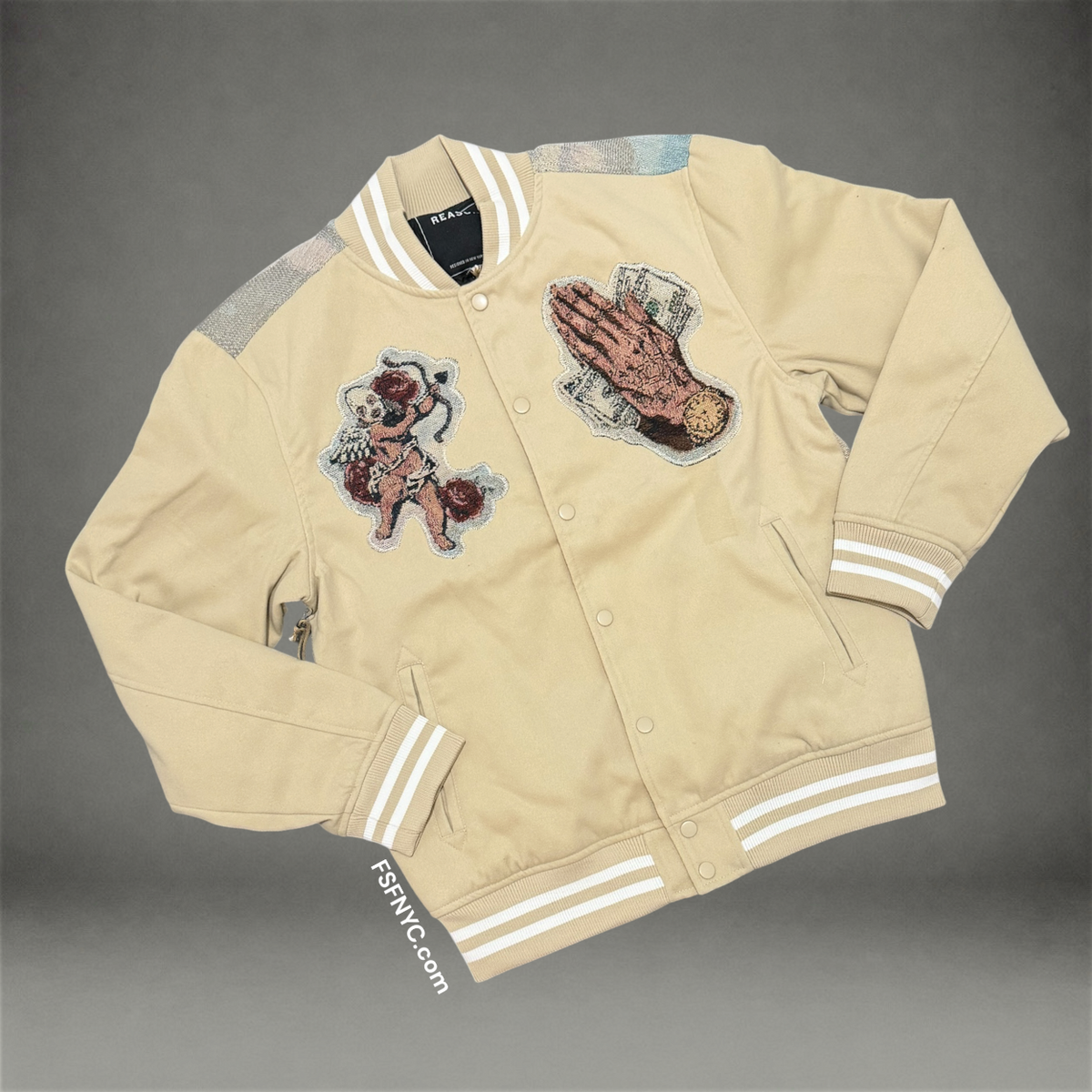The Chase suede/Tapestry Jacket - Khaki 607