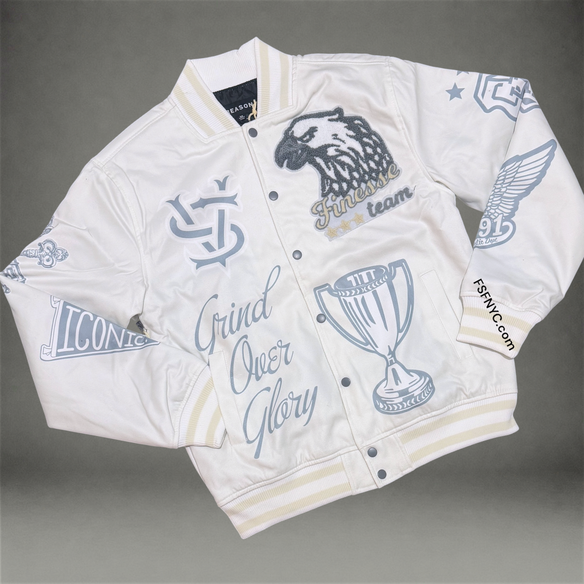 Legends Forever Light Suede Jacket - White 749