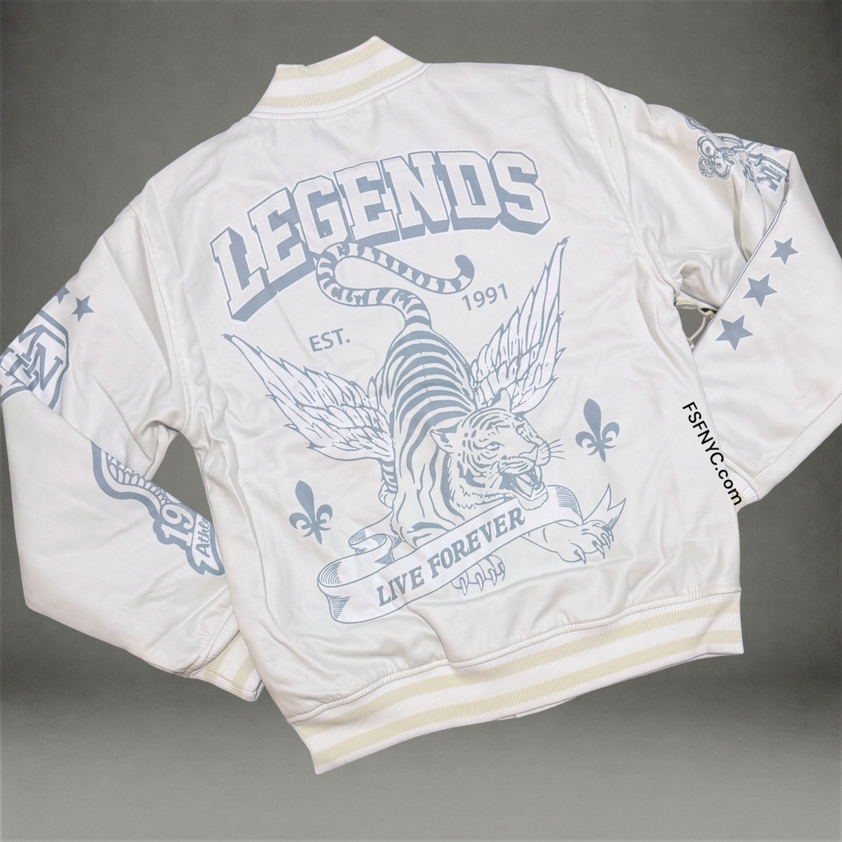 Legends Forever Light Suede Jacket - White 749