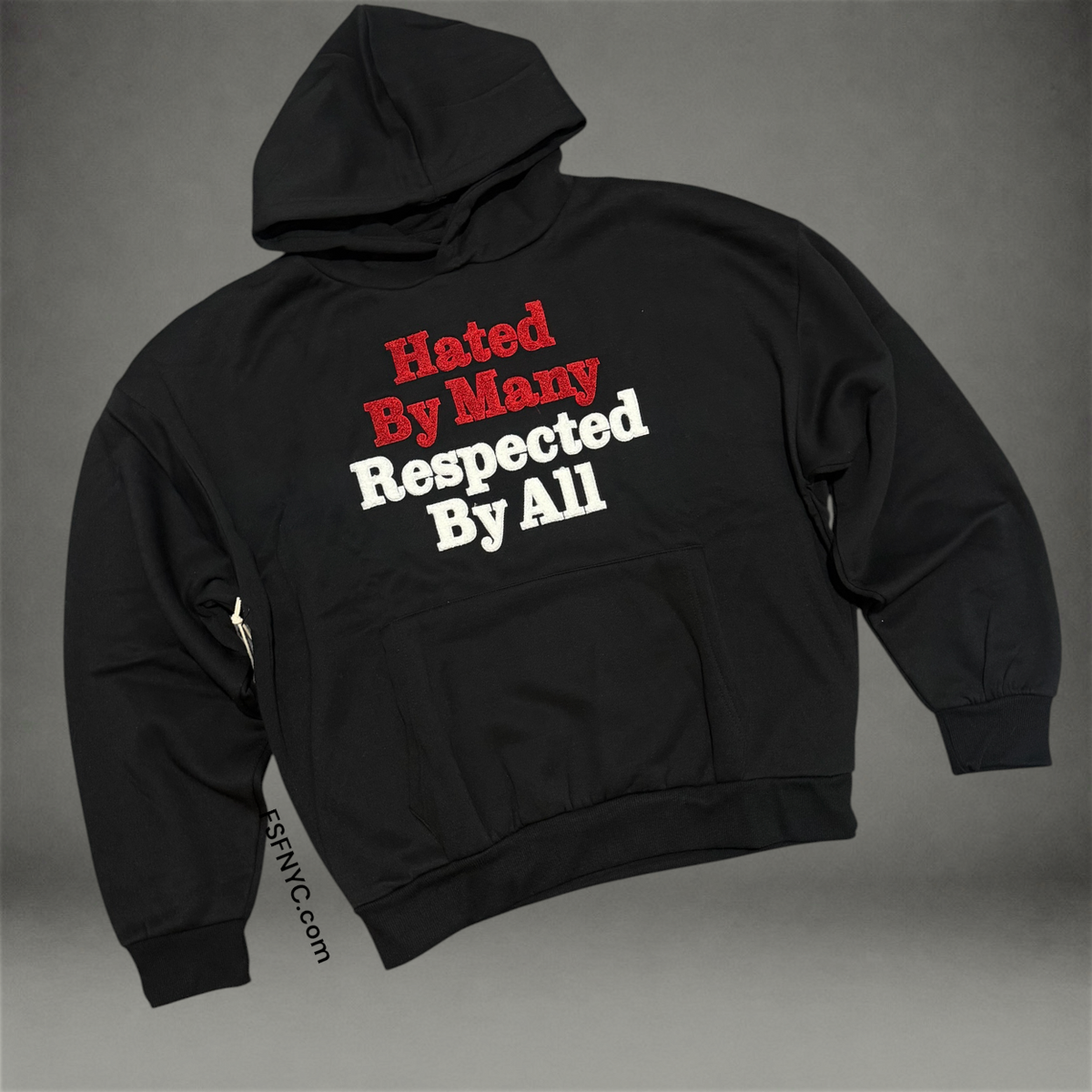 Hated & Respected  Hoodie - Black 619