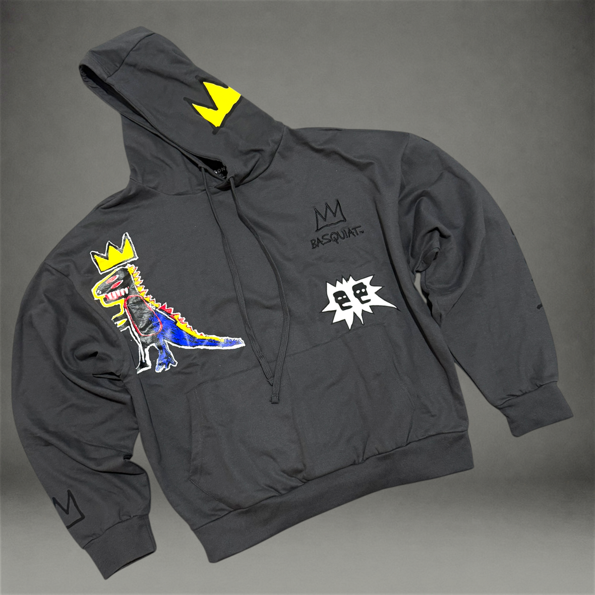 Art Graphic Hoodie - Grey 005