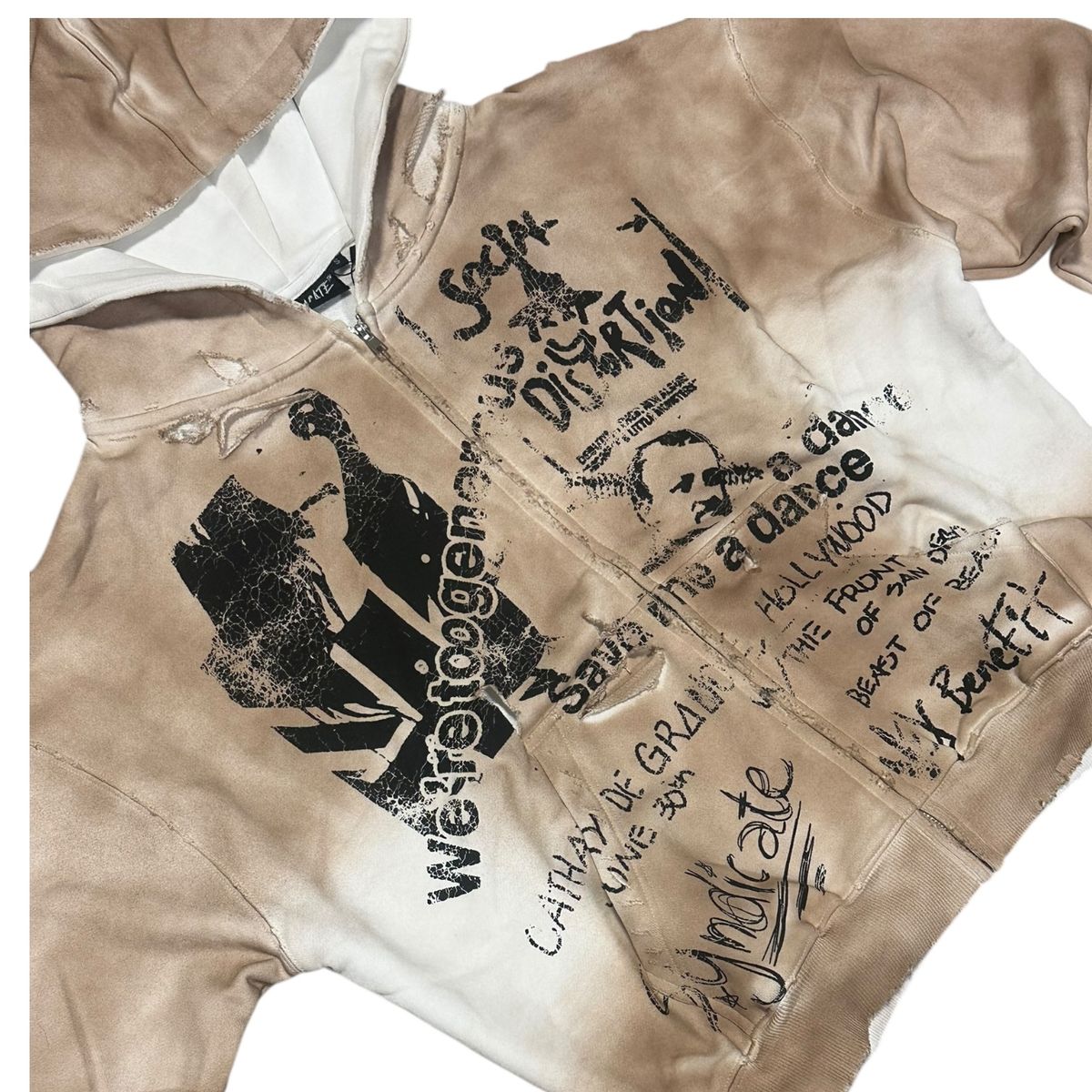 SYN - DIVINE Zip Hoodie - Brown - 1 zi